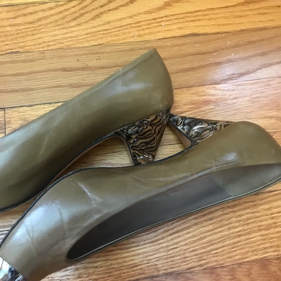 ✨ Sesto Meucci Italian Olive Marble Toe Heel - Picture 8 of 8